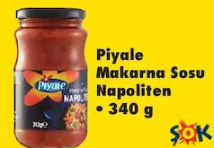PİYALE MAKARNA SOSU NAPOLİTEN 340 G PİYALE MAKARNA SOSU NAPOLİTEN 340 G